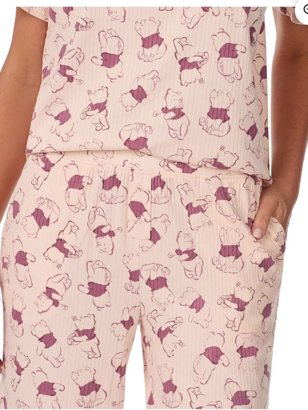 Disney Winnie the Pooh 2PC Pajama Set Pink XXL 20–22 NWT 🐻🍯